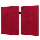 For Xiaomi Redmi Pad 10.61 2022 Peacock Embossed Pattern Leather Tablet Case(Red) - 1