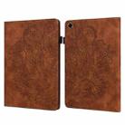 For Xiaomi Redmi Pad 10.61 2022 Peacock Embossed Pattern Leather Tablet Case(Brown) - 1