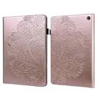 For Amazon Kindle Fire 7 2022 Peacock Embossed Pattern Leather Tablet Case(Gold) - 1