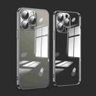 For iPhone 14 Pro Max Dustproof Glass Lens Protection Electroplating Phone Case(Black) - 1