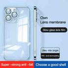 For iPhone 13 Dustproof Glass Lens Protection Electroplating Phone Case(Silver) - 2