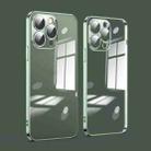 For iPhone 13 Pro Max Dustproof Glass Lens Protection Electroplating Phone Case(Green) - 1