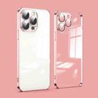 For iPhone 12 Pro Max Dustproof Glass Lens Protection Electroplating Phone Case(Rose Gold) - 1