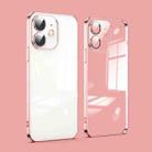 For iPhone 11 Dustproof Glass Lens Protection Electroplating Phone Case(Rose Gold) - 1