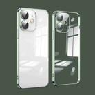 For iPhone 11 Dustproof Glass Lens Protection Electroplating Phone Case(Green) - 1
