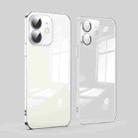 For iPhone 11 Dustproof Glass Lens Protection Electroplating Phone Case(Transparent) - 1