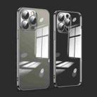 For iPhone 11 Pro Max Dustproof Glass Lens Protection Electroplating Phone Case(Black) - 1