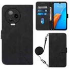 For Infinix Note 12 Pro 4G Crossbody 3D Embossed Flip Leather Phone Case(Black) - 1