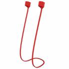 For AirPods Pro 2 Bluetooth Headset Anti-lost Rope Magnetic Silicone Lanyard(Red) - 1