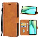 For Itel P38 Leather Phone Case(Brown) - 1