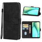 For Itel P38 Leather Phone Case(Black) - 1