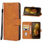 For Sharp Aquos Sense7 Leather Phone Case(Brown) - 1