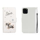For iPhone 11 Pro Horizontal Flip Solid Color Rhinestones Leather Case with Card Slot & Wallet & Holder(Trojan) - 1