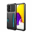 For Samsung Galaxy S20 ZM02 Card Slot Holder Phone Case(Black) - 1