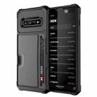 For Samsung Galaxy S10+ ZM02 Card Slot Holder Phone Case(Black) - 1