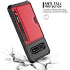 For Samsung Galaxy S10+ ZM02 Card Slot Holder Phone Case(Red) - 4