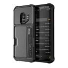 For Samsung Galaxy S9 ZM02 Card Slot Holder Phone Case(Black) - 1