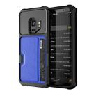 For Samsung Galaxy S9 ZM02 Card Slot Holder Phone Case(Blue) - 1