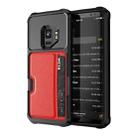 For Samsung Galaxy S9 ZM02 Card Slot Holder Phone Case(Red) - 1