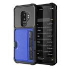 For Samsung Galaxy S9+ ZM02 Card Slot Holder Phone Case(Blue) - 1