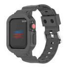 For Apple Watch Ultra 49mm Armor Integrated TPU Watch Band(Black) - 1