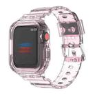 For Apple Watch Ultra 49mm Armor Integrated TPU Watch Band(Transparent Pink) - 1