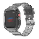 For Apple Watch Ultra 49mm Armor Integrated TPU Watch Band(Transparent Black) - 1