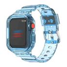 For Apple Watch Ultra 49mm Armor Integrated TPU Watch Band(Transparent Blue) - 1