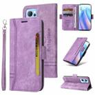 For OPPO Reno 7 5G Global / Find X5 Lite BETOPNICE Dual-side Buckle Leather Phone Case(Purple) - 1