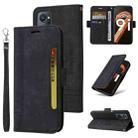 For Realme 9i / A96 4G / A76 4G / A36 4G BETOPNICE Dual-side Buckle Leather Phone Case(Black) - 1