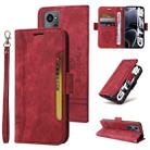 For Realme GT Neo2 5G CN Version BETOPNICE Dual-side Buckle Leather Phone Case(Red) - 1