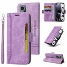 For Realme GT Neo2 5G CN Version BETOPNICE Dual-side Buckle Leather Phone Case(Purple) - 1