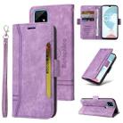 For Realme C21 BETOPNICE Dual-side Buckle Leather Phone Case(Purple) - 1