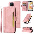 For Realme C20 / C11 2021 BETOPNICE Dual-side Buckle Leather Phone Case(Pink) - 1