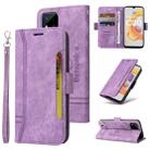 For Realme C20 / C11 2021 BETOPNICE Dual-side Buckle Leather Phone Case(Purple) - 1