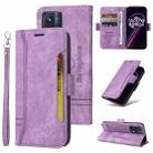 For Realme 9 Pro+ BETOPNICE Dual-side Buckle Leather Phone Case(Purple) - 1