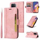 For OPPO A94 4G BETOPNICE Dual-side Buckle Leather Phone Case(Pink) - 1