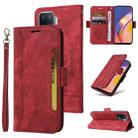 For OPPO A94 4G BETOPNICE Dual-side Buckle Leather Phone Case(Red) - 1