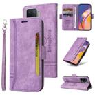For OPPO A94 4G BETOPNICE Dual-side Buckle Leather Phone Case(Purple) - 1