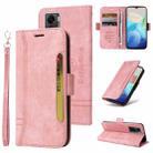 For vivo Y55 5G Global / Y75 5G Global BETOPNICE Dual-side Buckle Leather Phone Case(Pink) - 1