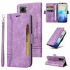 For vivo Y55 5G Global / Y75 5G Global BETOPNICE Dual-side Buckle Leather Phone Case(Purple) - 1