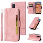 For vivo Y20 BETOPNICE Dual-side Buckle Leather Phone Case(Pink) - 1