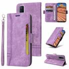 For vivo Y20 BETOPNICE Dual-side Buckle Leather Phone Case(Purple) - 1