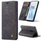 For OnePlus 8 CaseMe Multifunctional Horizontal Flip Leather Case, with Card Slot & Holder & Wallet(Black) - 1
