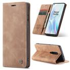 For OnePlus 8 CaseMe Multifunctional Horizontal Flip Leather Case, with Card Slot & Holder & Wallet(Brown) - 1