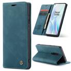 For OnePlus 8 CaseMe Multifunctional Horizontal Flip Leather Case, with Card Slot & Holder & Wallet(Blue) - 1