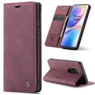 For OnePlus 8 Pro CaseMe Multifunctional Horizontal Flip Leather Case, with Card Slot & Holder & Wallet(Wine Red) - 1