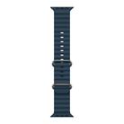 Ocean Silicone Watch Band for Apple Watch Series 9&8&7 41mm / SE 3& SE 2&6&SE&5&4 40mm / 3&2&1 38mm (Blue) - 2