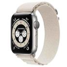 Nylon Loop Watch Band for Apple Watch Series 8&7 41mm / SE 2&6&SE&5&4 40mm / 3&2&1 38mm(Starlight) - 1