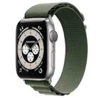 Nylon Loop Watch Band for Apple Watch Series 8&7 41mm / SE 2&6&SE&5&4 40mm / 3&2&1 38mm(Green) - 1